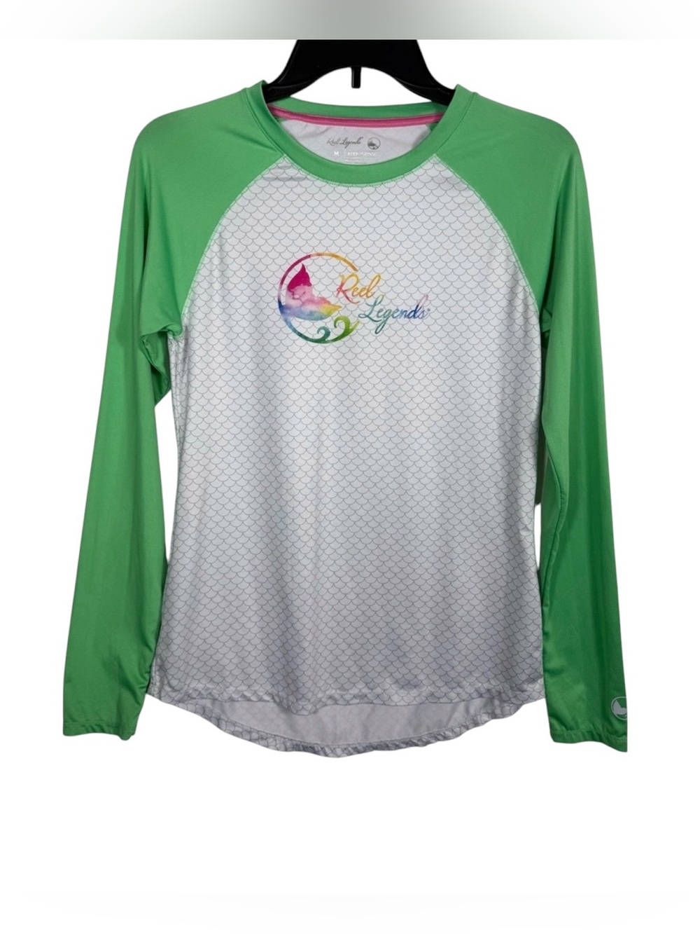 Women’s Reel Legends NWOT Swim Shirt/Rash Guard Long Sleeve Quick Dry, Sz Medium